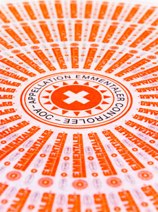 Käseetikett Emmentaler